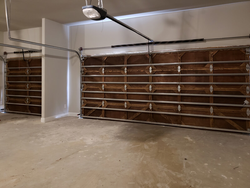 Inside of Wooden Garage Door