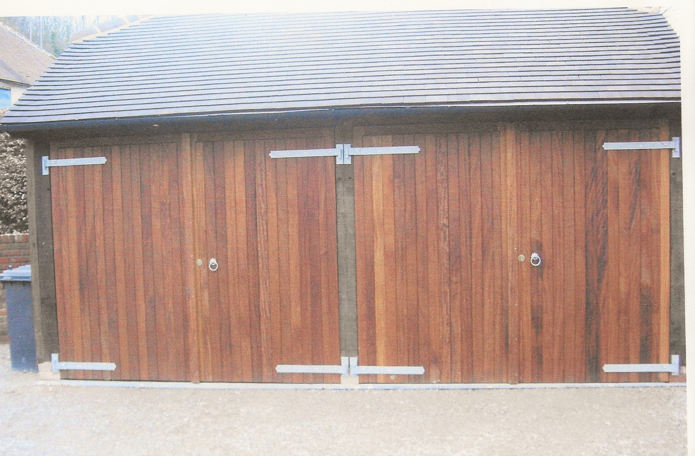 Iroko garage doors