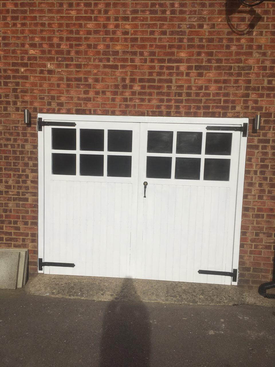 painted garage door