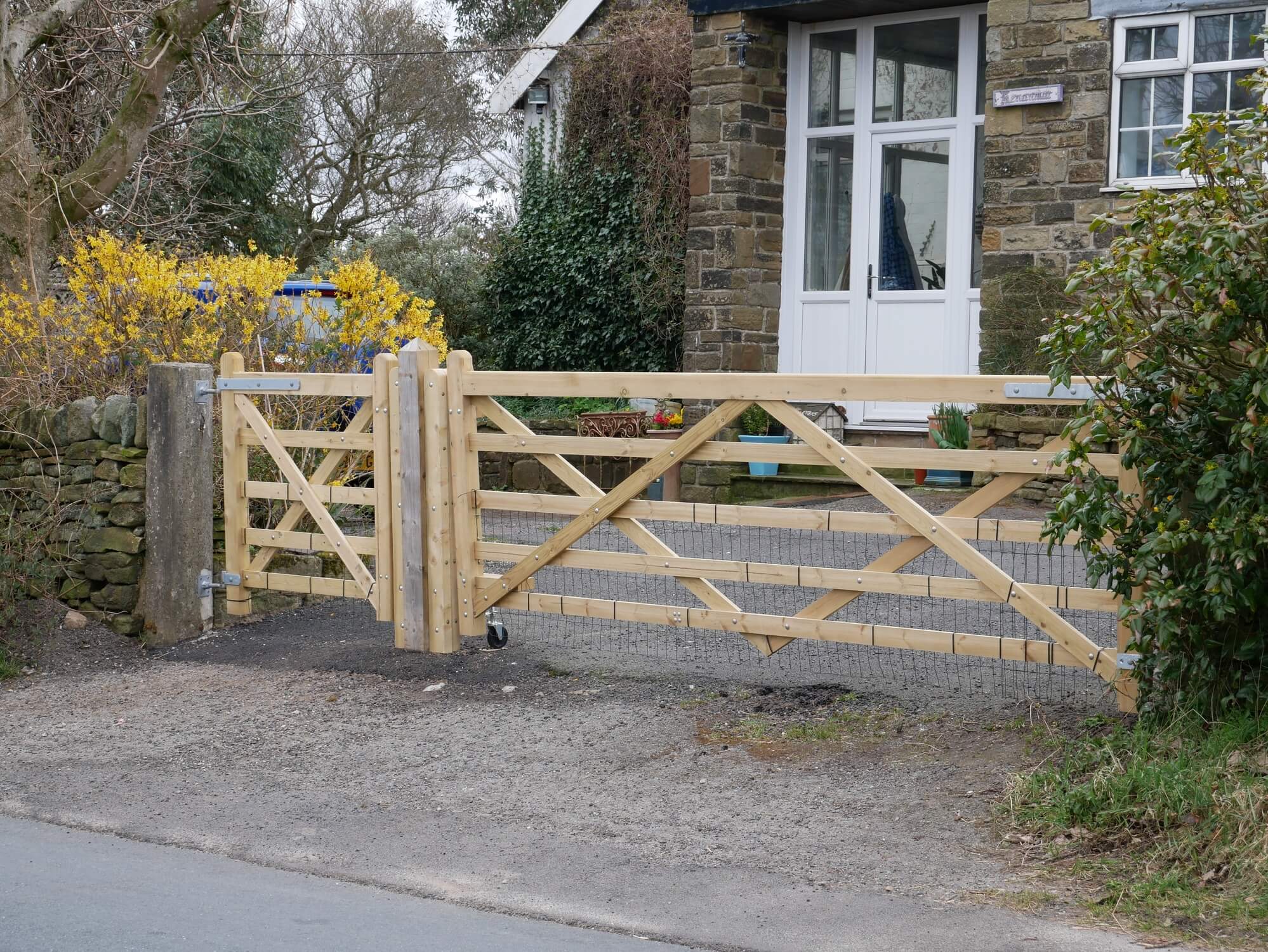 Wooden gates