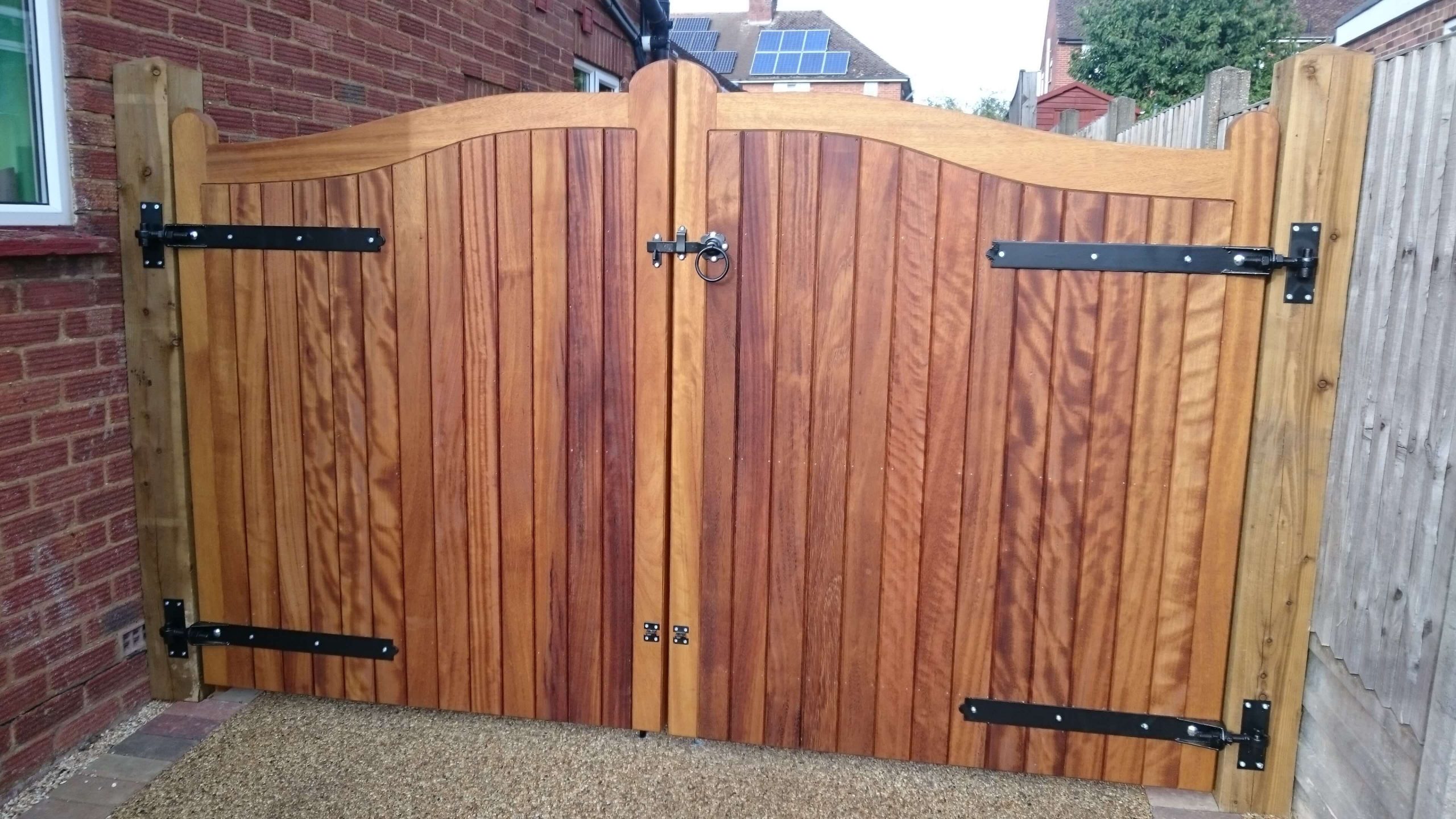 Wooden doors and latches
