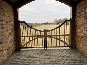Crocketts barn entrance gate